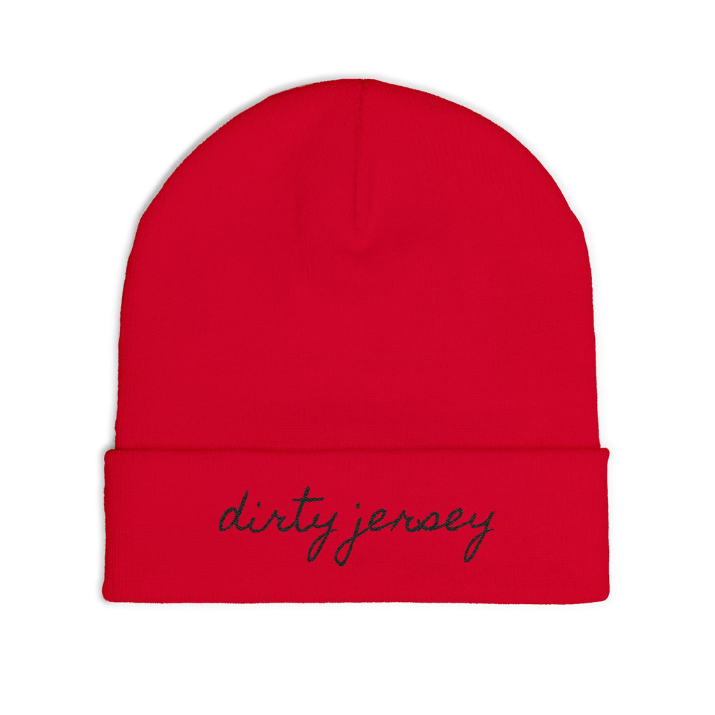 Cozy Knit Beanie with 'dirty jersey' Embroidery, Winter Hat, Cute Gift for Friends, Cool Urban Style, Fall Accessory, Beanie for All [...]